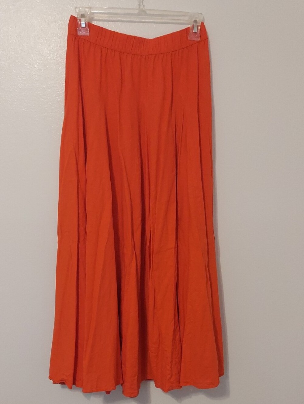 Universal Thread Orange Maxi A- Line Flowy Skirt Size Small - Picture 2 of 6
